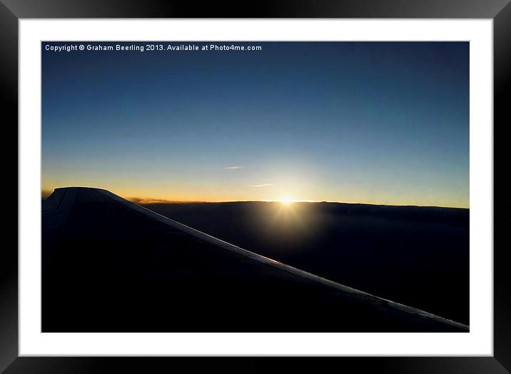 Up above the clouds Framed Mounted Print by Graham Beerling