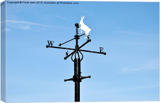 A traditional weather vane Canvas Print by Frank Irwin