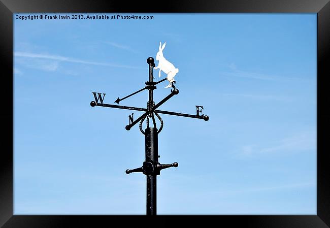A traditional weather vane Framed Print by Frank Irwin