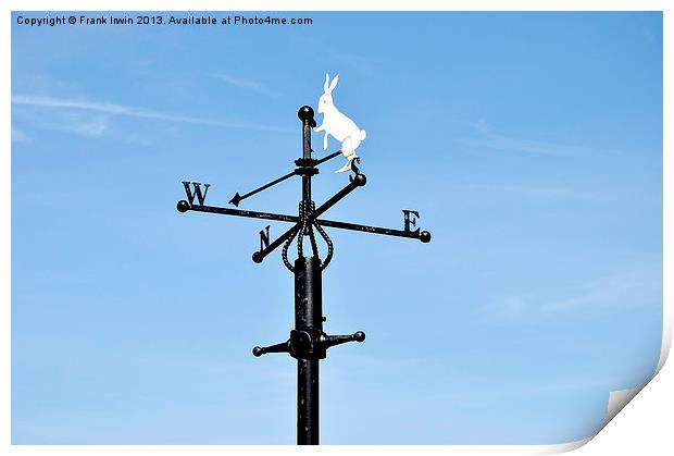 A traditional weather vane Print by Frank Irwin