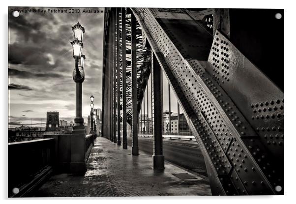 Walk Over The Tyne Bridge Acrylic by Ray Pritchard