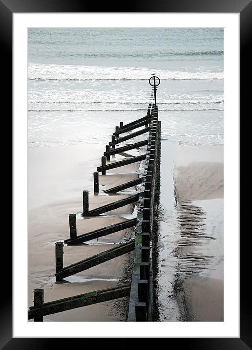 Winter Beach Framed Mounted Print by Lucy Pinkstone