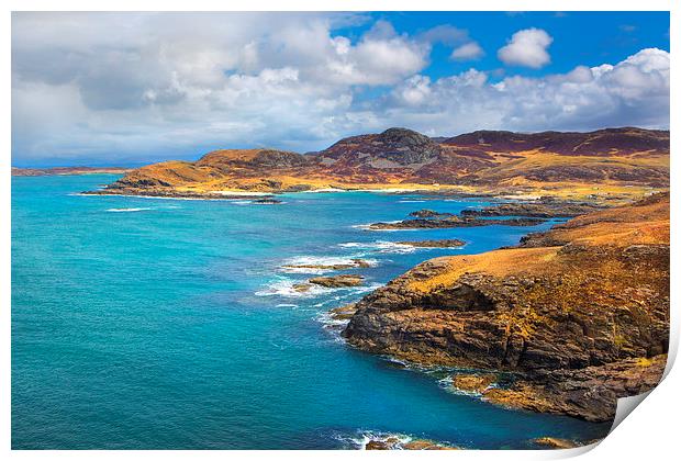 View from Ardnamurchan Print by David Hare