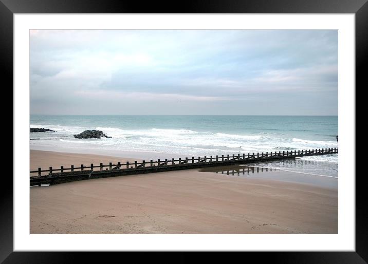 Northern Beach Framed Mounted Print by Lucy Pinkstone