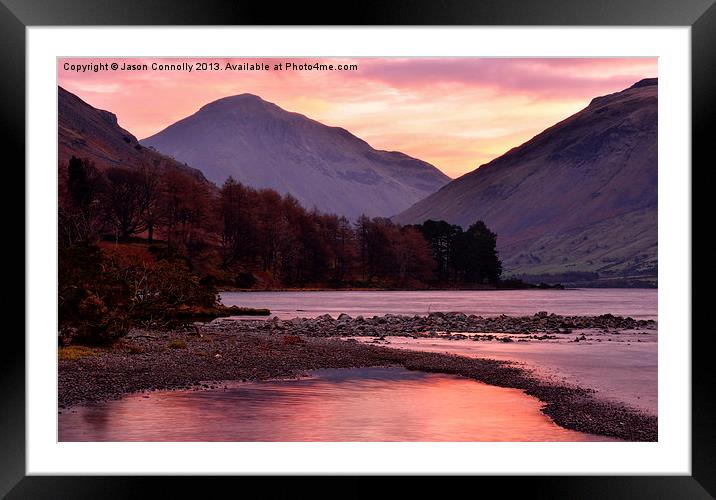 Wastwater Sunrise Framed Mounted Print by Jason Connolly