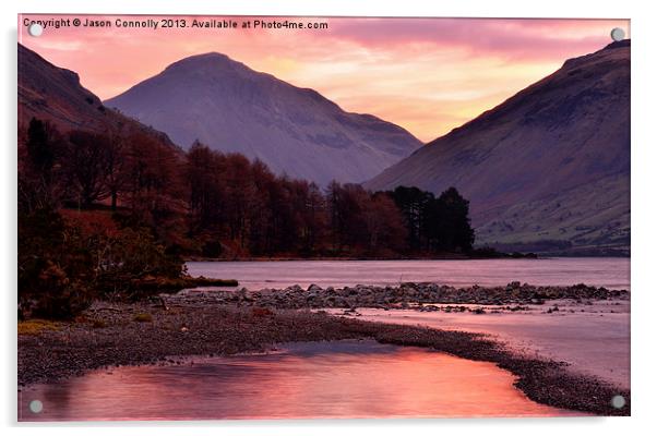 Wastwater Sunrise Acrylic by Jason Connolly