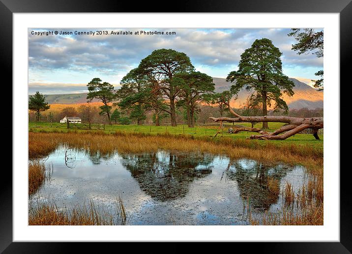 Flass Tarn, Nether Wasdale Framed Mounted Print by Jason Connolly