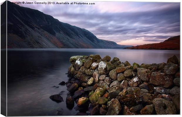 Wastwater At Dawn Canvas Print by Jason Connolly