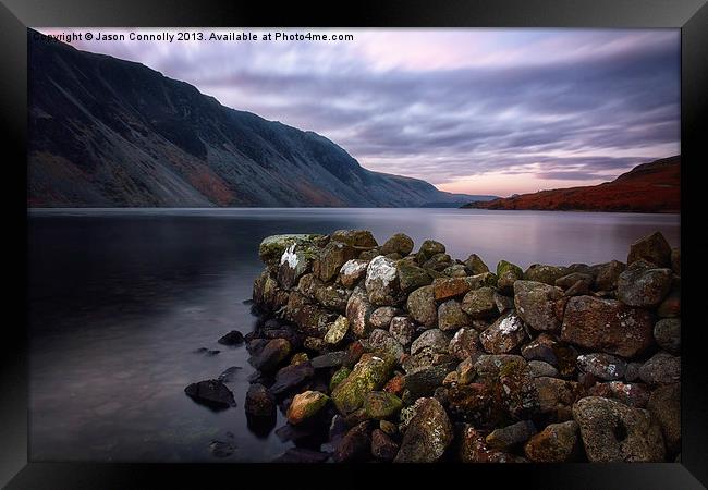 Wastwater At Dawn Framed Print by Jason Connolly