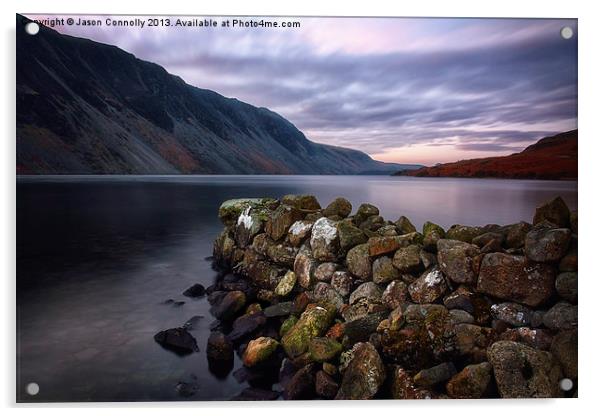 Wastwater At Dawn Acrylic by Jason Connolly