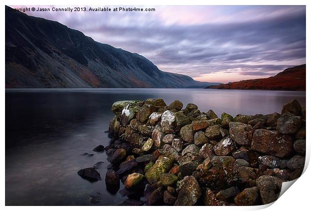 Wastwater At Dawn Print by Jason Connolly