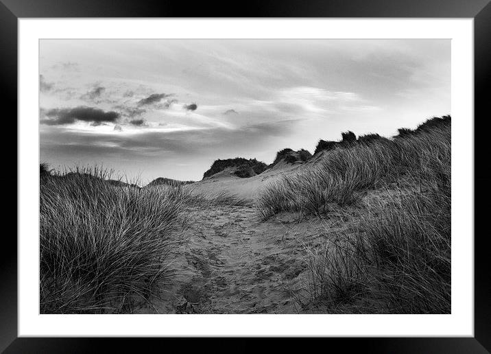 Windswept Dunes Framed Mounted Print by Lucy Pinkstone