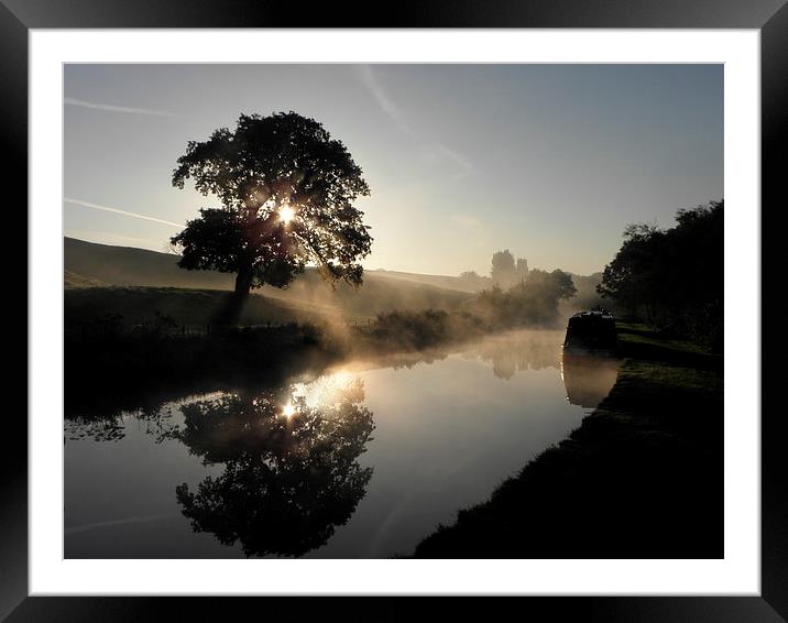 Canal Sunrise Framed Mounted Print by Ralph Jackson
