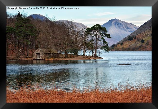 Wastwater Boathouse Framed Print by Jason Connolly