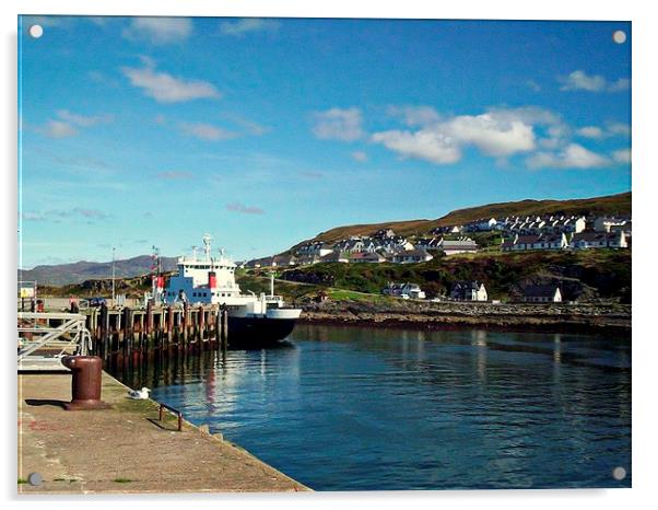 Mallaig and Ferry Acrylic by Bill Lighterness