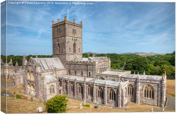 St Davids Cathedral Canvas Print by Paula Connelly