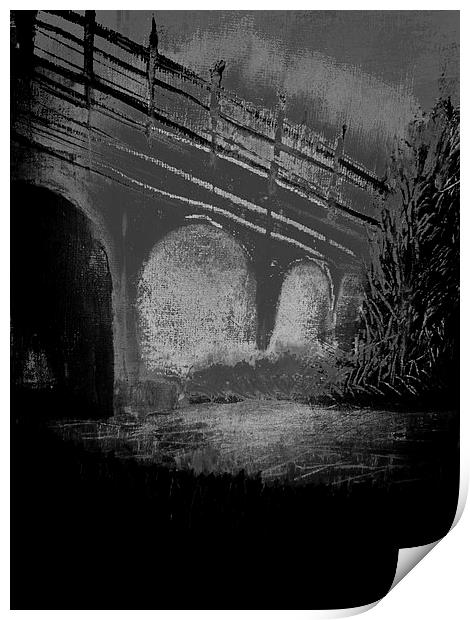Bridge at Night Print by Carmel Fiorentini