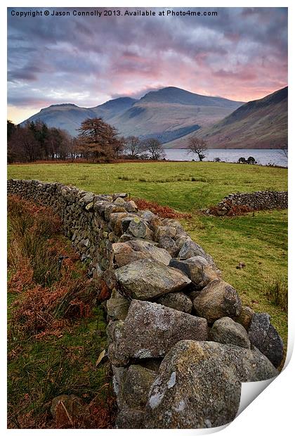 Morning At Wastwater Print by Jason Connolly