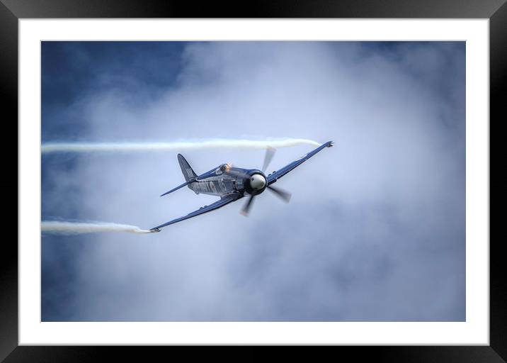 Hawker Sea Fury Framed Mounted Print by Nigel Bangert