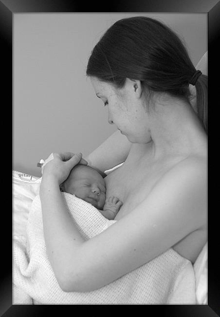 Mother & Baby Framed Print by John Morton