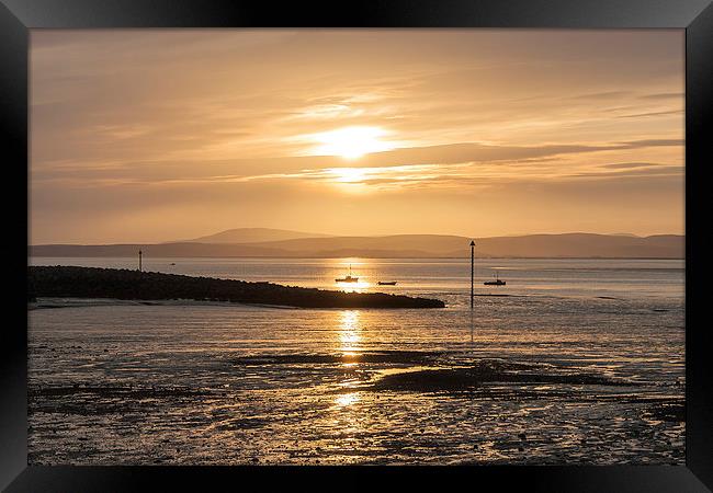 Morecambe sunset Framed Print by Diane Griffiths