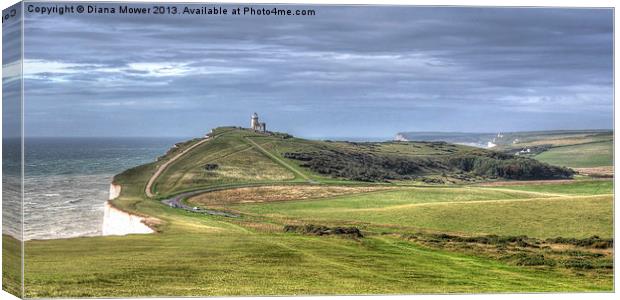 Belle Tout Lighthouse  Canvas Print by Diana Mower