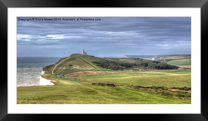 Belle Tout Lighthouse  Framed Mounted Print by Diana Mower