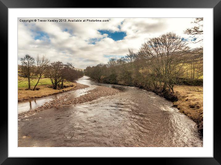 River Swale Framed Mounted Print by Trevor Kersley RIP