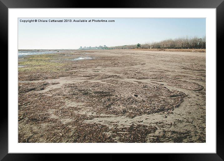 Winter beach Framed Mounted Print by Chiara Cattaruzzi