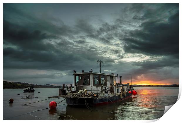 Sunrise on the River Taw Print by Dave Wilkinson North Devon Ph