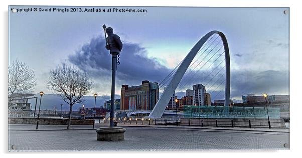 Newcastle Quayside Acrylic by David Pringle