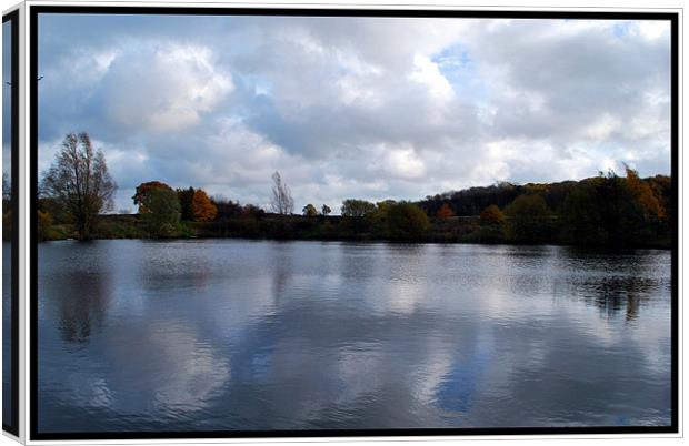 LAKE REFLECTIONS Canvas Print by Karen Harding