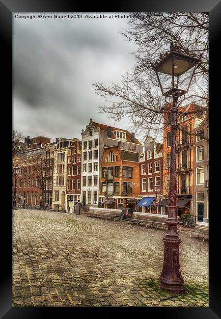 The Torensluis, Amsterdam Framed Print by Ann Garrett