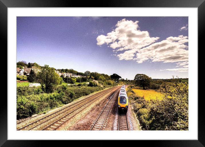 All change at Aller Junction Framed Mounted Print by Rob Hawkins