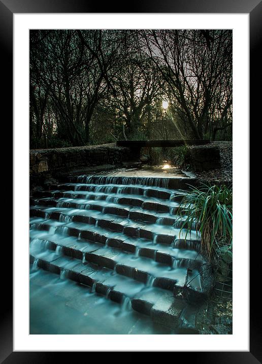 Kinson Common Cascade Framed Mounted Print by Phil Wareham