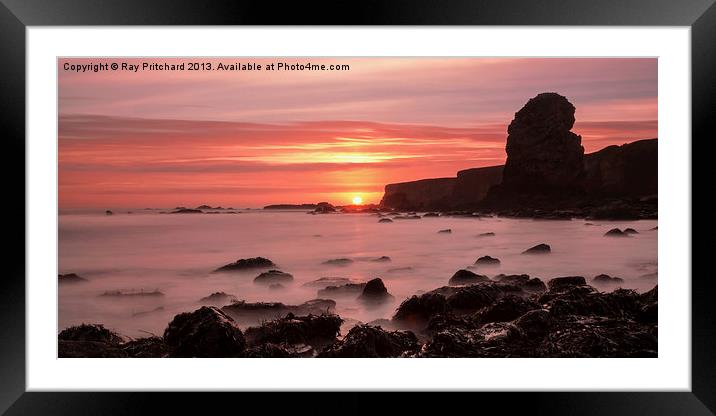 Pompeys Piller at Sunrise Framed Mounted Print by Ray Pritchard