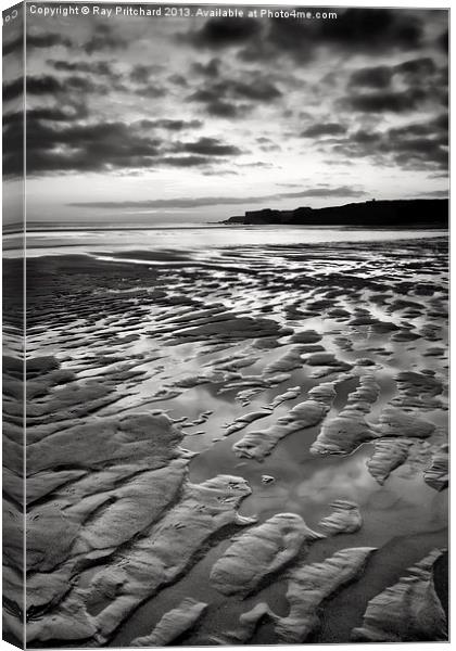 Ripples In The Sand Canvas Print by Ray Pritchard