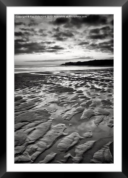 Ripples In The Sand Framed Mounted Print by Ray Pritchard