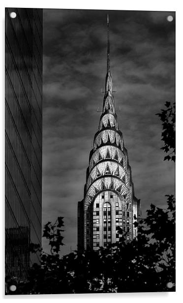 Chrysler Building Acrylic by Jed Pearson