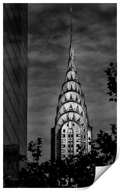 Chrysler Building Print by Jed Pearson