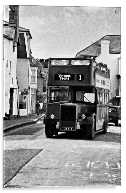 Leyland open top bus Acrylic by Rod Ohlsson