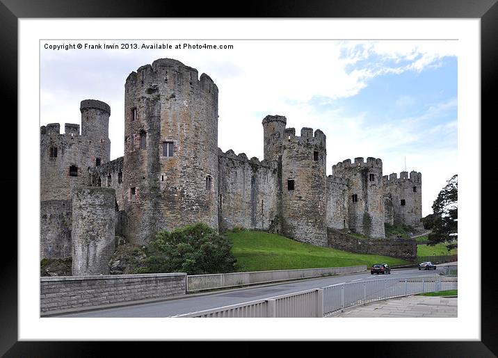 Conway castle, Conway, North Wales Framed Mounted Print by Frank Irwin
