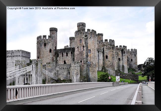 Conway castle, Conway, North Wales Framed Print by Frank Irwin