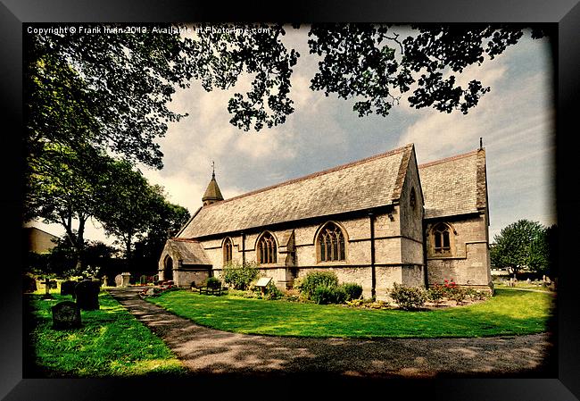 Church of St Cynbryd, Llanddulas - Grunged Framed Print by Frank Irwin