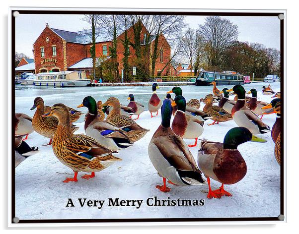 Merry Xmas to Everyone on P4ME Acrylic by Lilian Marshall