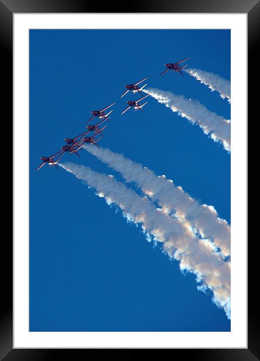Red Arrows Framed Mounted Print by Paul Nicholas