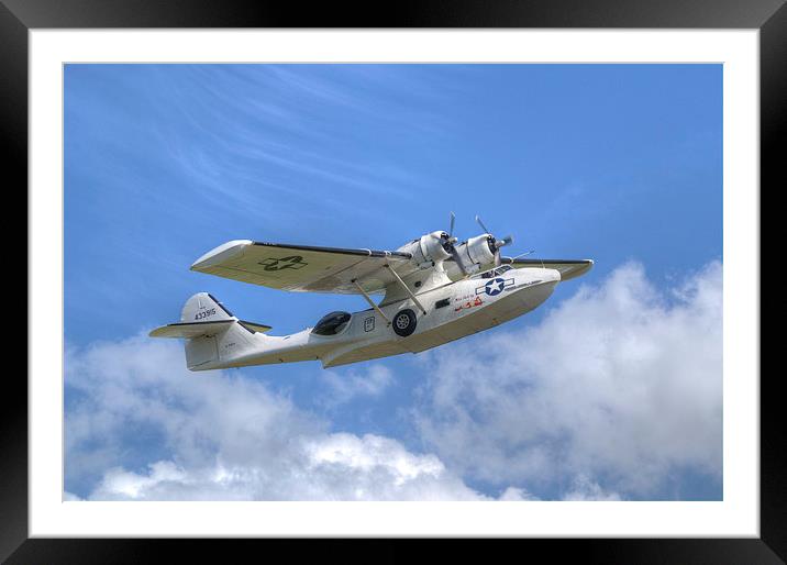 PBY-5A Catalina Miss Pick Up Framed Mounted Print by Nigel Bangert