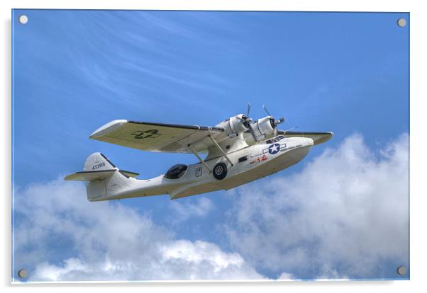 PBY-5A Catalina Miss Pick Up Acrylic by Nigel Bangert