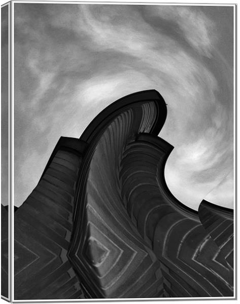 Edges From The Sky Canvas Print by Erzsebet Bak