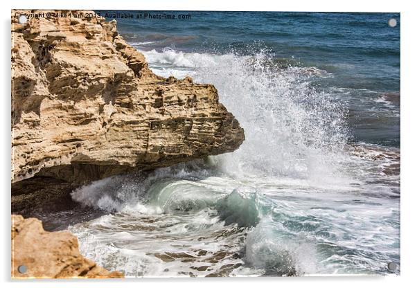 Crashing waves Acrylic by Thanet Photos